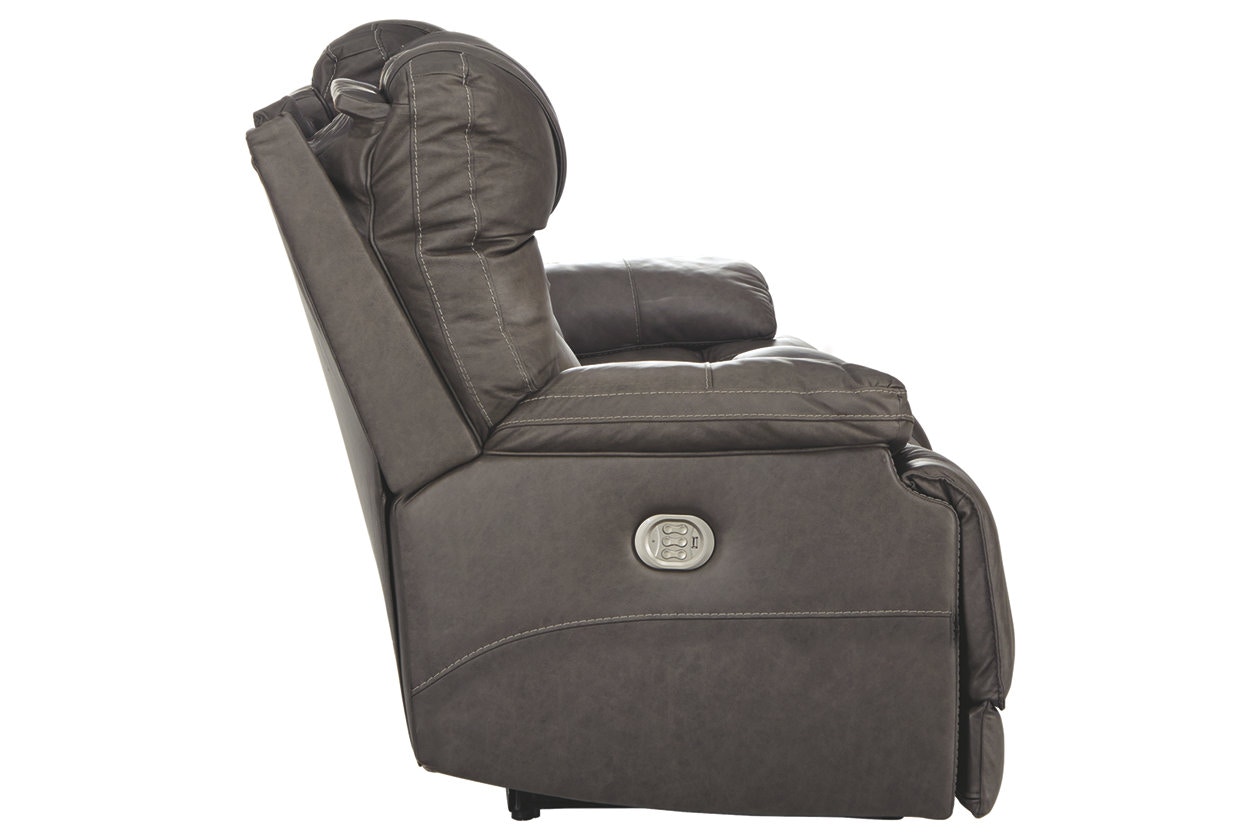 あ*お様 Bayou Ashley Wurstrow Power Reclining Sofa with Adjustable Headrest